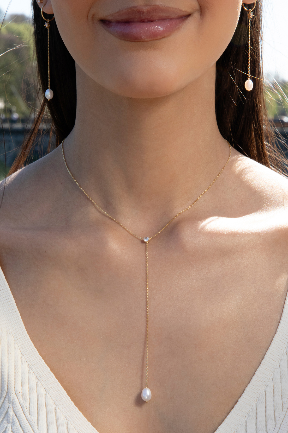 THE PEARL necklace - Argento 925 placcato oro 18KT