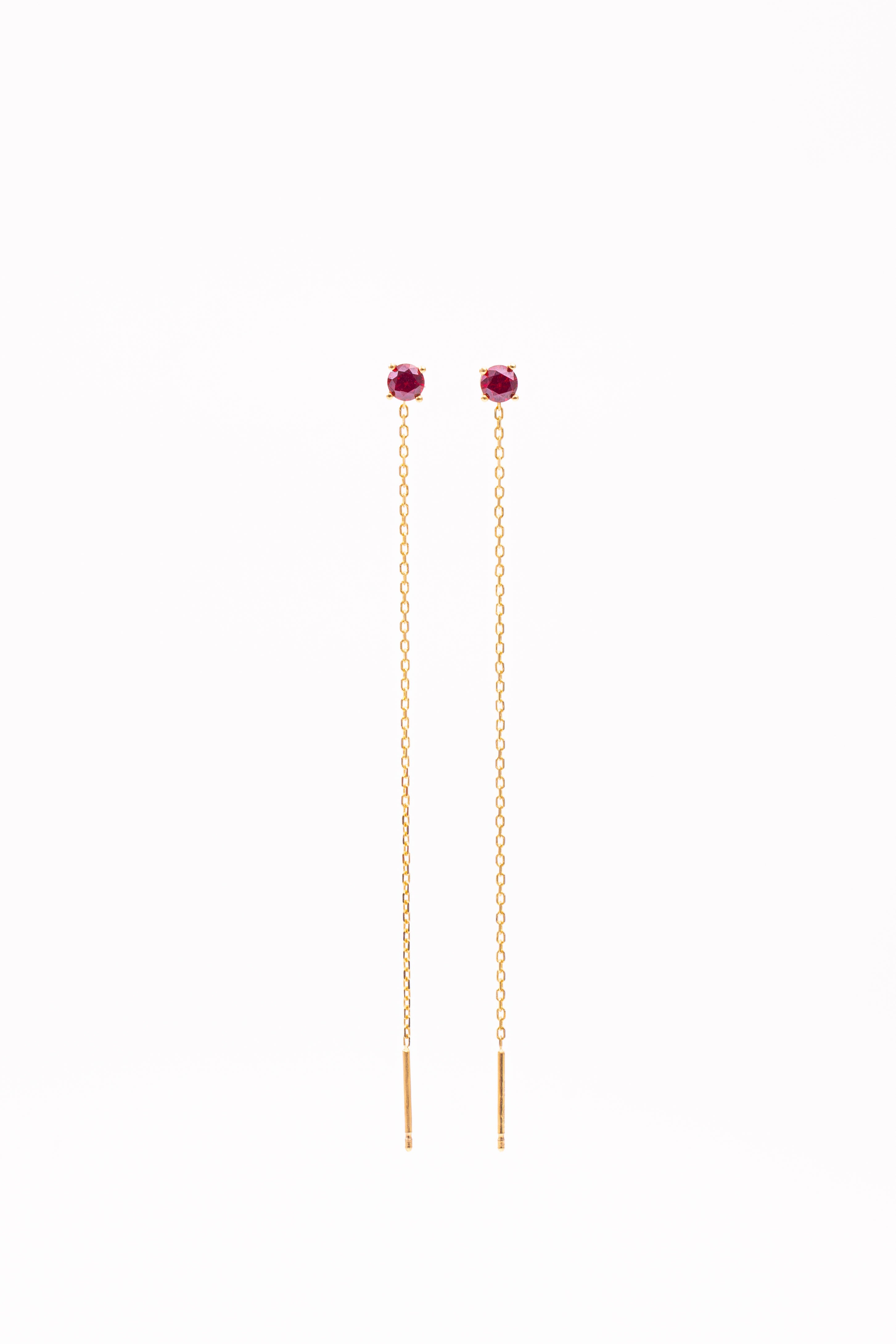 RUBY GOLD earrings