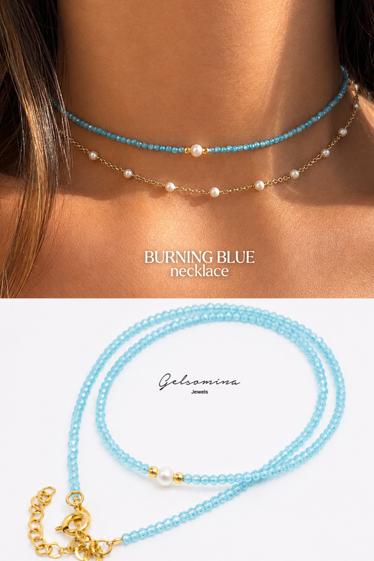BURNING BLUE necklace