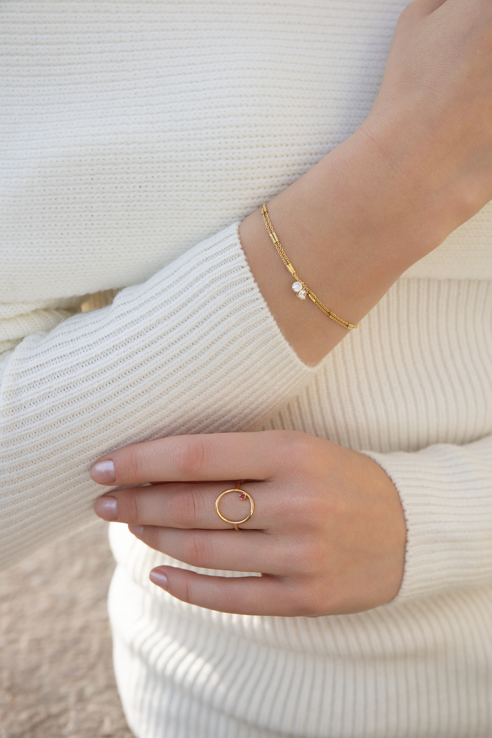 THE DOUBLE GLOW LINE bracelet