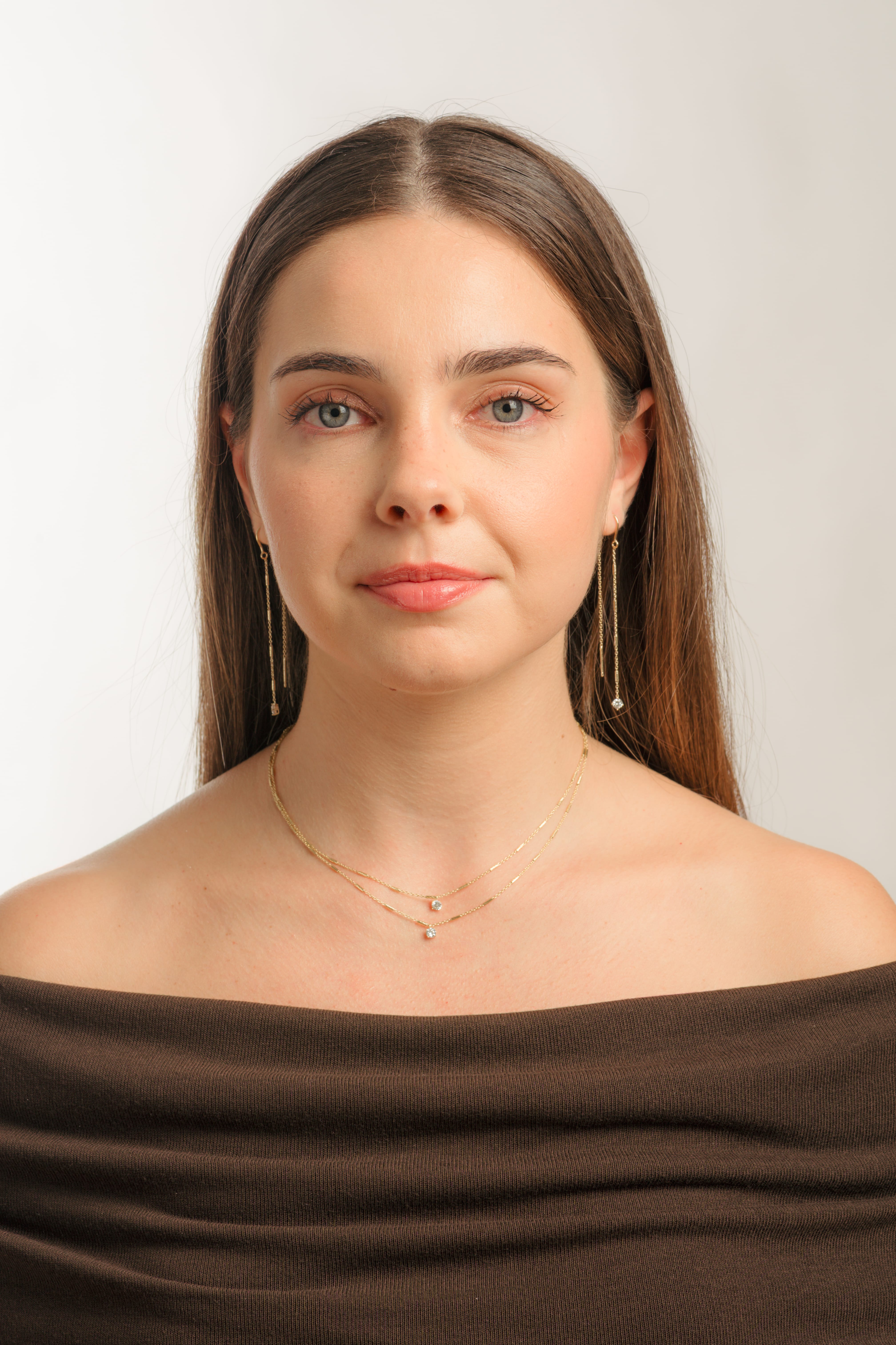 THE DOUBLE GLOW LINE necklace