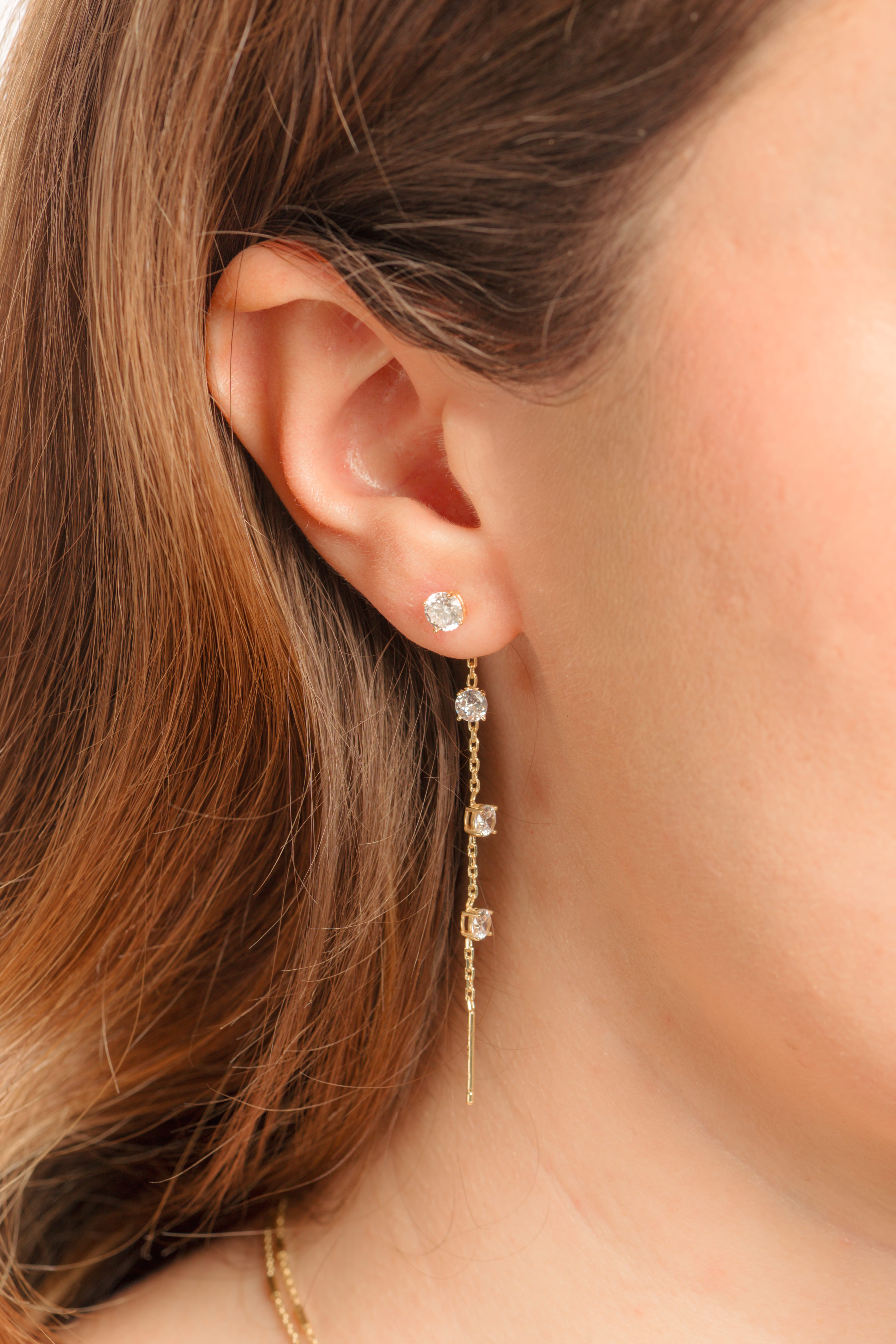 THE GLEAM LINE earrings