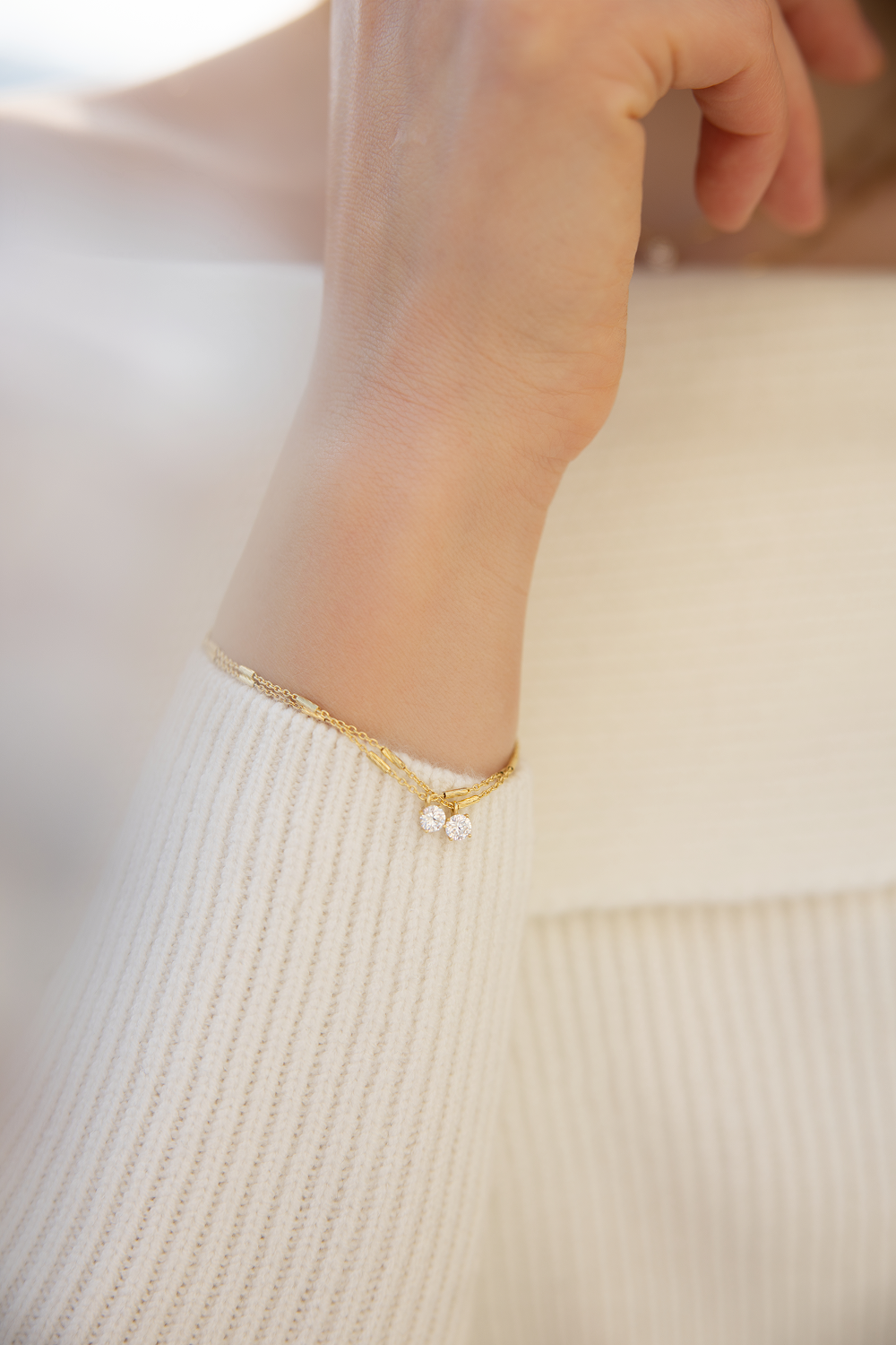 THE DOUBLE GLOW LINE bracelet