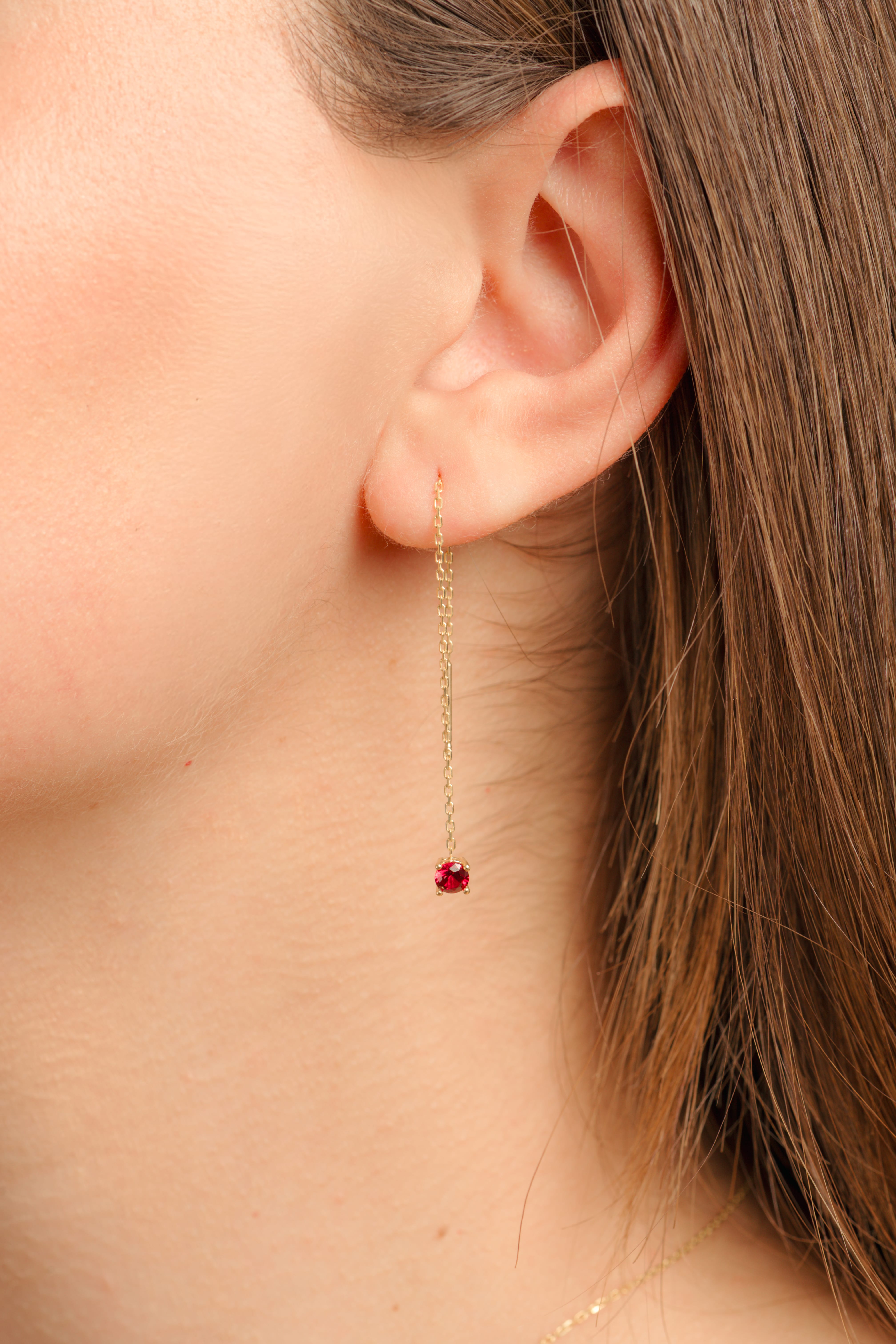RUBY GOLD earrings